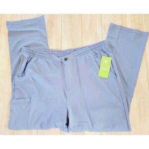 HH Works‎ 2X By Healing Hands Scrub Pants Bottoms Blue Elastic Waist NWT